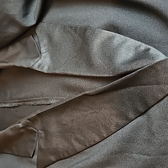 VINTAGE 80'S SHASHA BLACK DOUBLE BREASTED LONG SLEEVE DRESS - Picture 10 of 16